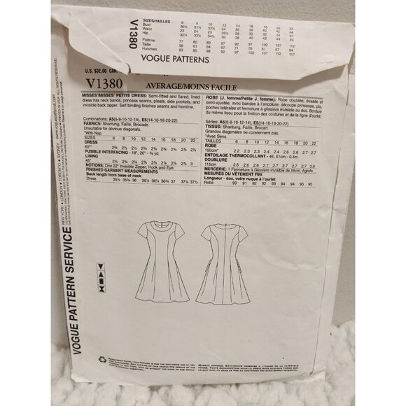 Vogue Pattern V1380 by Pamella Roland | American Designer - Picture 4 of 10